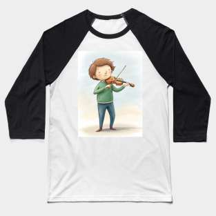 Violin playing cute boy Baseball T-Shirt